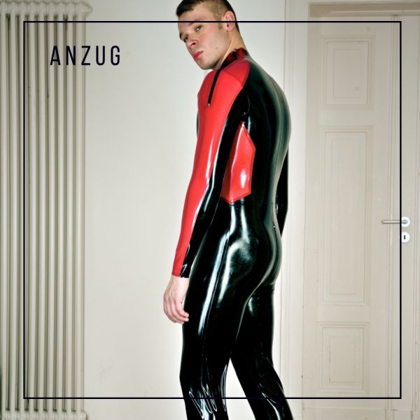 Catsuit with coloured arms